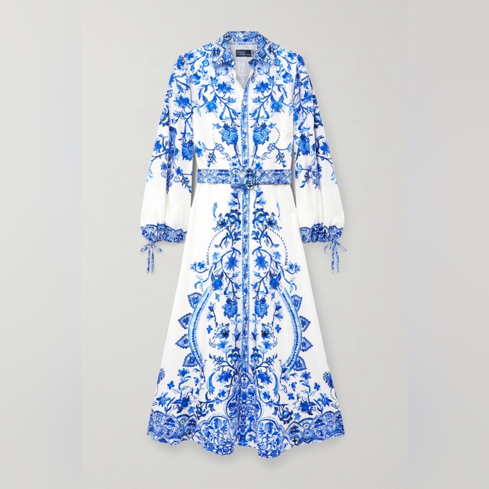 Polo Ralph Lauren Paisley Mulberry Silk Dress (no belt)